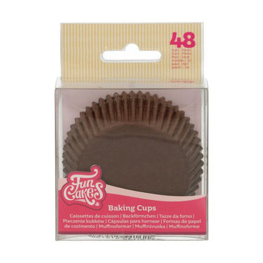 Formas Diversas - Cápsula Para Cupcake Castanho - 48 Unidades